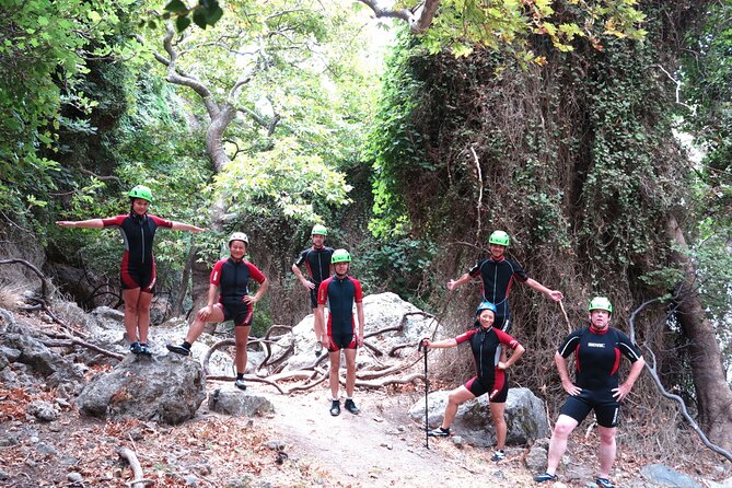 River Trekking at Kourtaliotiko Gorge - Meeting the Gorge: The Waterfall Swim Start and Safety Gear