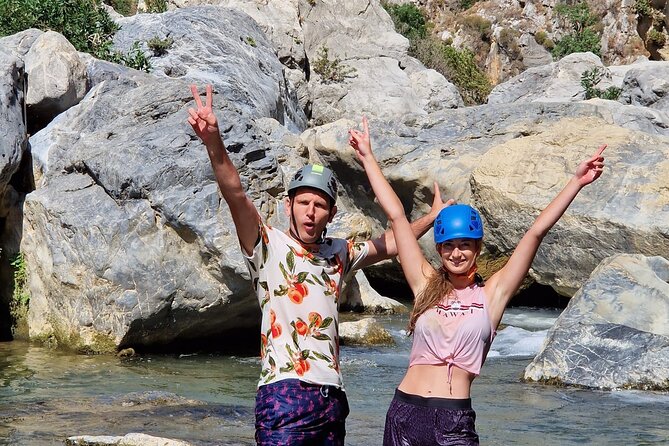 River Trekking at Kourtaliotiko Gorge Waterfalls to Preveli Beach - The river trekking in Megalopotamos: your pace, your body, your balance