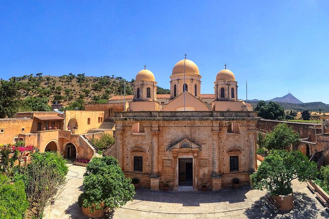 Shore Explore Chania: City Charm, Beach, Monastery & Winetasting - Marathi Beach: swimming time, sand, and nearby tavernas