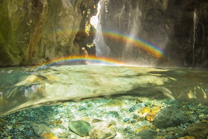 Snorkeling Trip to Kourtaliotiko Gorge Waterfalls, Plakias, Crete - Into the water: wetsuits, lagoon float, and the upstream work