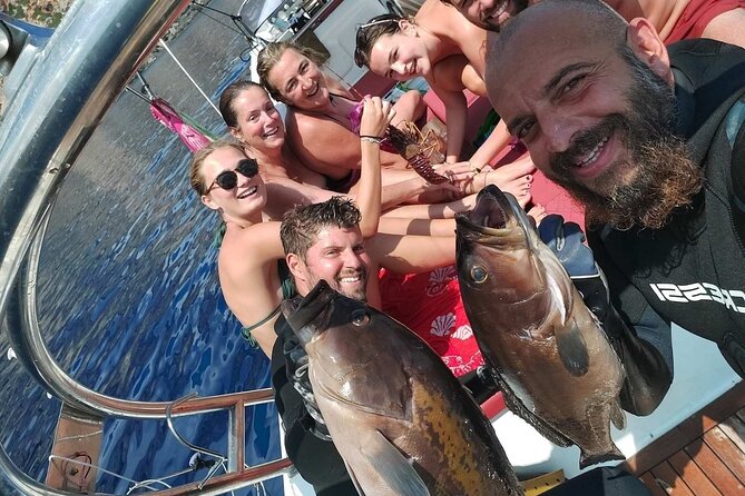 Spearfishing in Chania, Crete (price is per group) - How the guidance works when only two spearfishers go at once