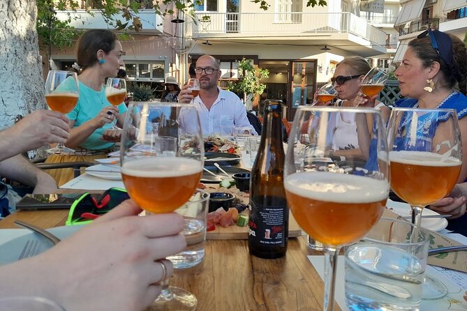 Sunset Craft Beer & Food Tour - Chania Old Port - What you actually get: six Greek craft beers, Cretan food, and beer education tools