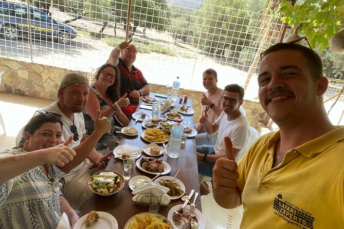Trypiti beach and gorge Jeep Safari - Agisilaos-Stella Taverna Lunch: BBQ, Wine, and Olive Tree Forest Energy